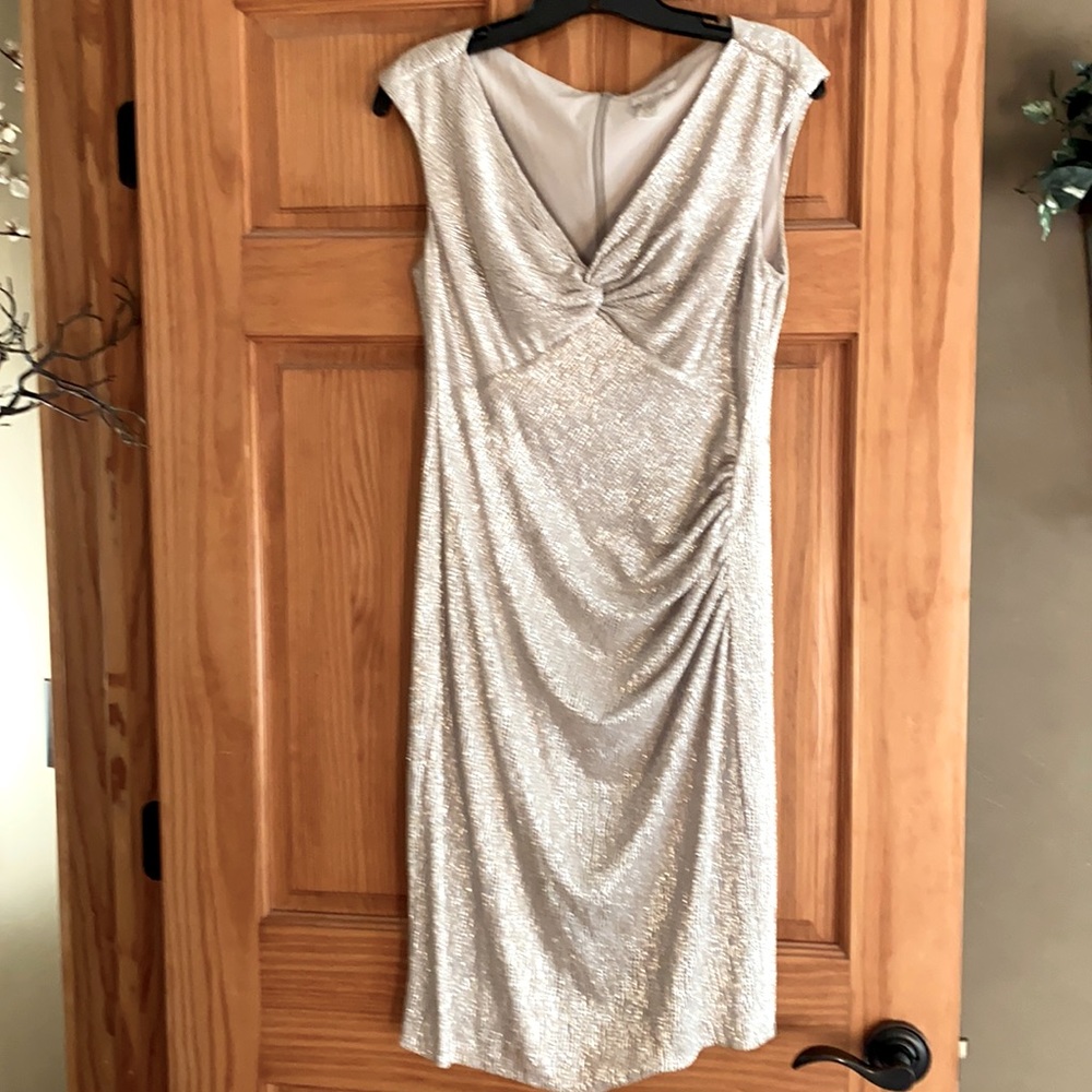 Cache silver evening dress